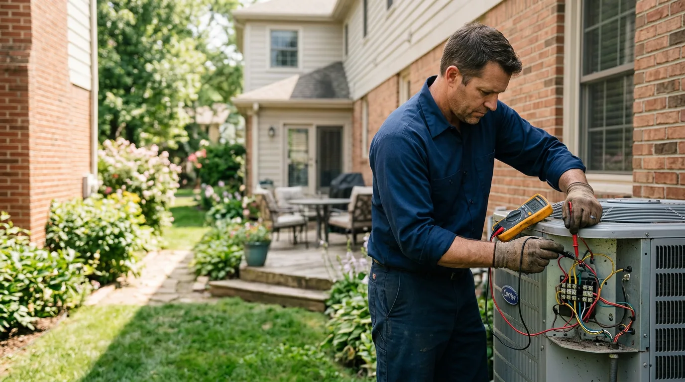 HVAC technician working near Dixie, WV
